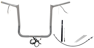 Plug & Play Ez Install 1-1/4(r) Pointed Top Handlebar Kit Silver