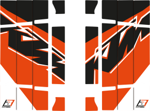 Trophy Rad Louvers Black, Orange