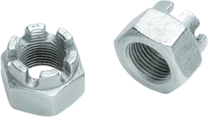 Axle Hub Nut Silver