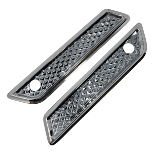 Saddlebag Hinge Covers Silver, 2, nordicamoto.ro