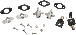Saddlebag Lock Kit Silver