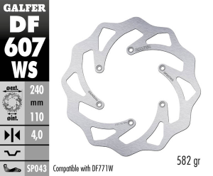 Wave® Brake Rotor Silver, 1, nordicamoto.ro