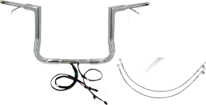 Plug & Play Ez Install 1-1/2(r) Flat Top Handlebar Kit Silver, 2, nordicamoto.ro