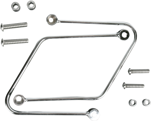 Saddlebag Support Brackets Chrome Silver, 3, nordicamoto.ro
