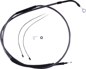 High-efficiency Polished Karbonfibr Clutch Cable Silver