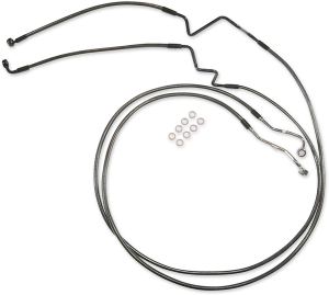 Designer Series Dot Front Lower Brake Line Kit Black, Black Pearl