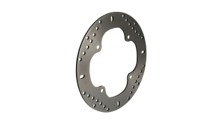 Round D-series Fixed Offroad Brake Rotor Gold, Polished Steel, Zinc