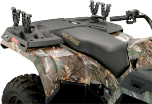 Double Flexgrip Gun And Bow Rack For Polaris Gray