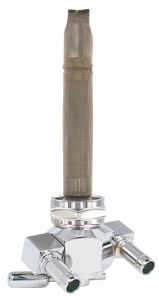 Power-flo Dual Outlet Reserve Fuel Valve Silver, 1, nordicamoto.ro