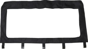 Utv Rear Windscreen Black 