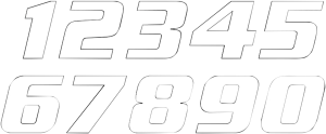 One Series Numbers White, 3, nordicamoto.ro