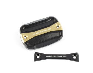 Brake Fluid Reservoir Cap Black, Gold, Anodized, 1, nordicamoto.ro