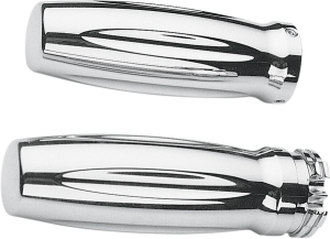 Chrome Billet Grips Silver