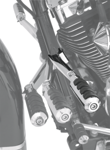 Highway Pegs With Frame Mounts Silver, 1, nordicamoto.ro