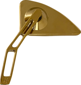 Mini Mirror W/v2 Cut-out Stem Gold, 1, nordicamoto.ro