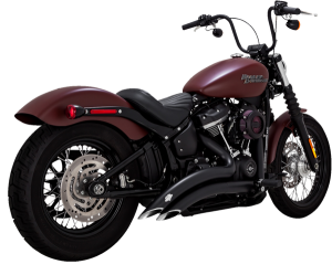 Big Radius Exhaust System Black, Mild Steel, 2, nordicamoto.ro