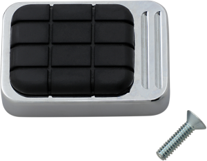 Chrome Brake Pedal Pad Silver, 1, nordicamoto.ro