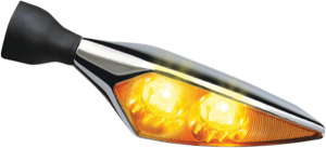 Micro Rhombus Extreme Turn Signals Chrome, 2, nordicamoto.ro