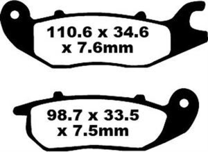Sfa Series Organic Scooter Brake Pads, 2, nordicamoto.ro