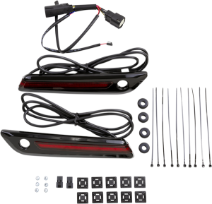 Led Saddlebag Hinge Covers Black, 2, nordicamoto.ro