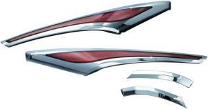 Led Saddlebag Accent Swoops Chrome