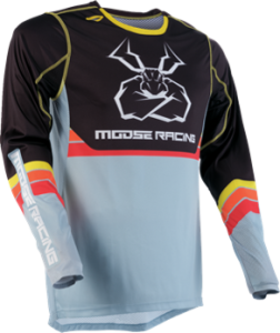 Tricou Moose Racing Agroid Black/Gray