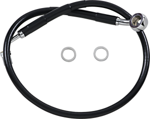 Extended Length Stainless Steel Brake Line Black, Vinyl Coated Oversize [+51 mm (2'')], 1, nordicamoto.ro