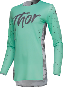 Tricou Enduro Dama Thor Sportmode Shadow Green, Gray