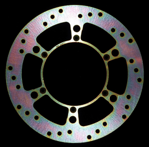 Round D-series Fixed Offroad Brake Rotor Silver, Zinc, 1, nordicamoto.ro