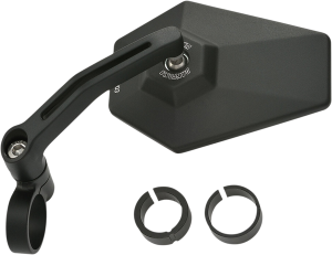 Aluminum Bar End Mirror Black, 2, nordicamoto.ro
