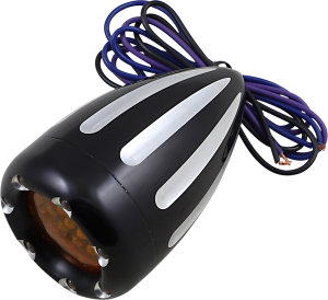 Deep Cut Factory Style Turn Signals W/ Led Fire Ring Black