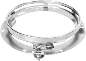 7(r) Led Halo Headlamp With Mounting Ring Chrome, 2, nordicamoto.ro