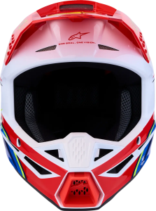 Casca Copii Alpinestars SM3 Falcon Rosu/Alb/Albastru S, 3, nordicamoto.ro