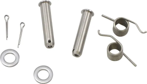 MOOSE RACING Footpeg Pin And Spring Silver 