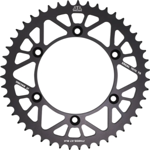 JT SPROCKETS Racelite Aluminum Rear Sprocket Silver 