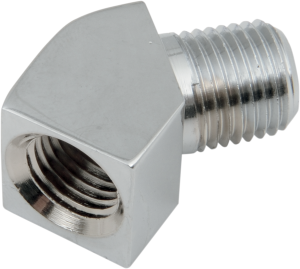 Chrome Motor Case Breather Fitting Chrome, Polished, 1, nordicamoto.ro