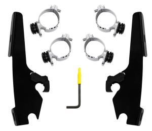 Fats/slim Windshield Trigger-lock Complete Mount Kit Black