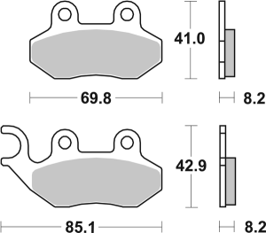 Ct Scooter Carbon Tech Organic Brake Pads