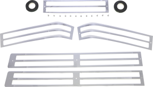 Saddlebag Lens Grille Set Chrome