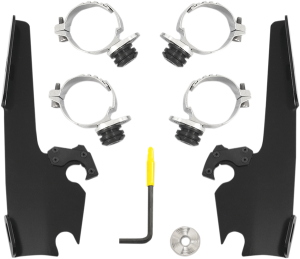 Batwing Fairing Trigger-lock Mounting Kit Black