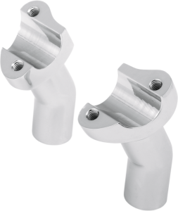 Forged Aluminum Handlebar Riser Silver