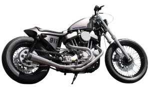 2-into-1 Megaphone Exhaust System Satin, 1, nordicamoto.ro