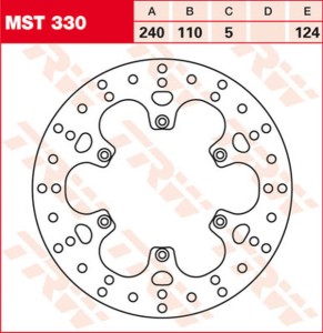 Round Fixed Brake Rotor 220-250mm Steel