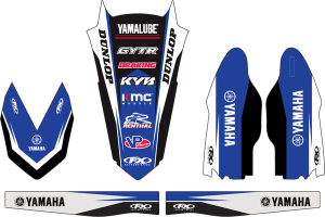 Trim Kit Graphics Black, Blue, White
