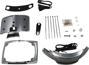 Latitude Taillight And License Plate Mount Chrome, 3, nordicamoto.ro