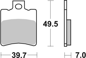 Ct Scooter Carbon Tech Organic Brake Pads, 2, nordicamoto.ro