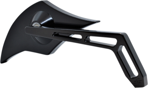 Billet Aluminum Mirrors With Clear Glass Black