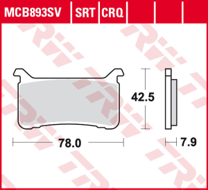 Srt Series Sindered Front Brake Pads