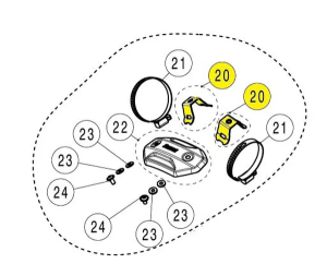 Muffler Bracket Silver 