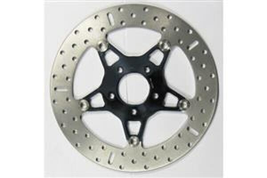 Round Pro-lite Brake Rotor Black, Silver, Stainless Steel